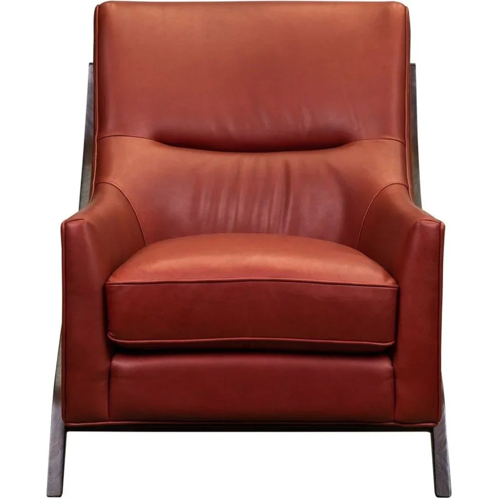 Anastasia Leather Modern Elegance Chair - LOOMLAN - Olivia + Quinn - Club Chairs