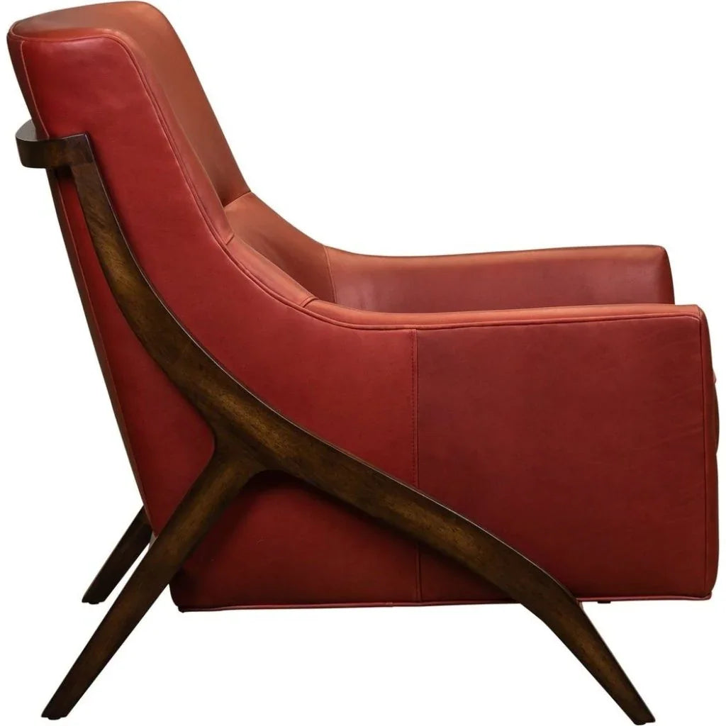 Anastasia Leather Modern Elegance Chair - LOOMLAN - Olivia + Quinn - Club Chairs