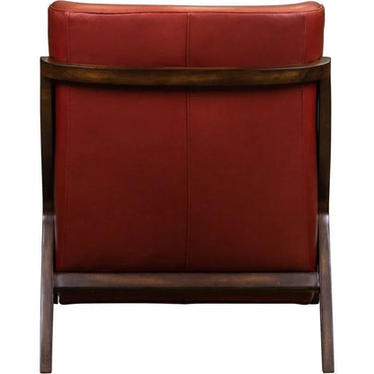 Anastasia Leather Modern Elegance Chair - LOOMLAN - Olivia + Quinn - Club Chairs