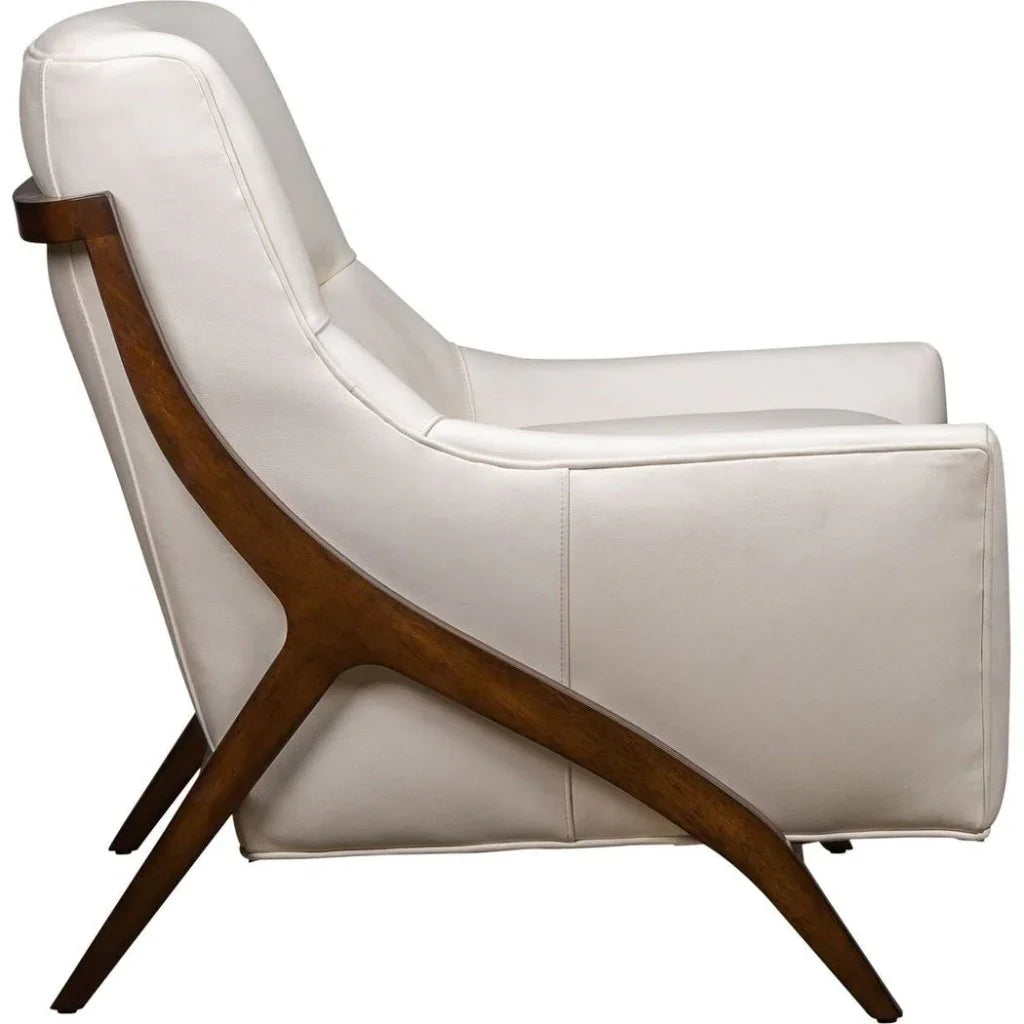 Anastasia Leather Modern Elegance Chair - LOOMLAN - Olivia + Quinn - Club Chairs