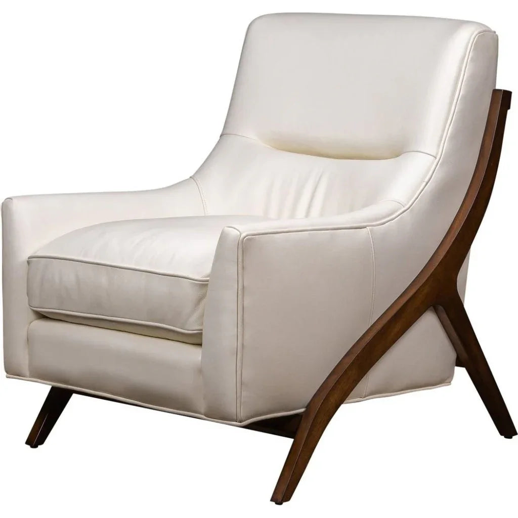 Anastasia Leather Modern Elegance Chair - LOOMLAN - Olivia + Quinn - Club Chairs