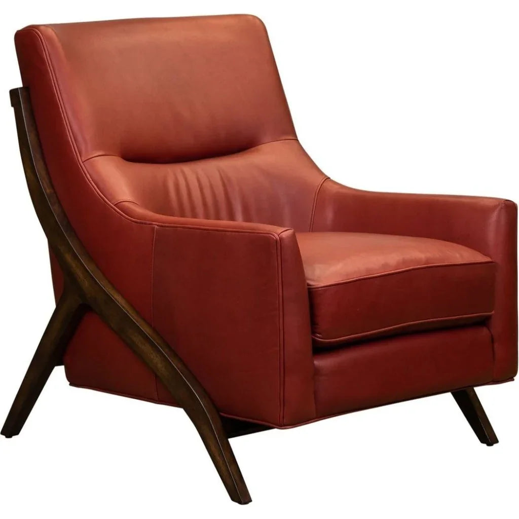 Anastasia Leather Modern Elegance Chair - LOOMLAN - Olivia + Quinn - Club Chairs