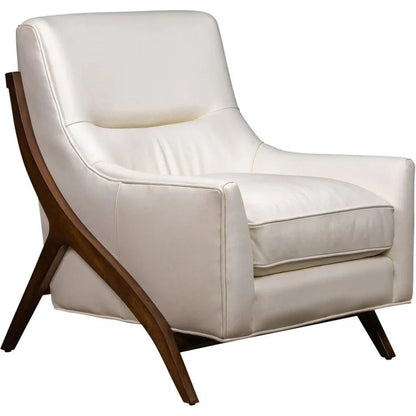 Anastasia Leather Modern Elegance Chair - LOOMLAN - Olivia + Quinn - Club Chairs