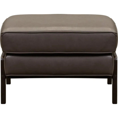 Anastasia Rectangular Leather Ottoman - LOOMLAN - Olivia + Quinn - Ottomans