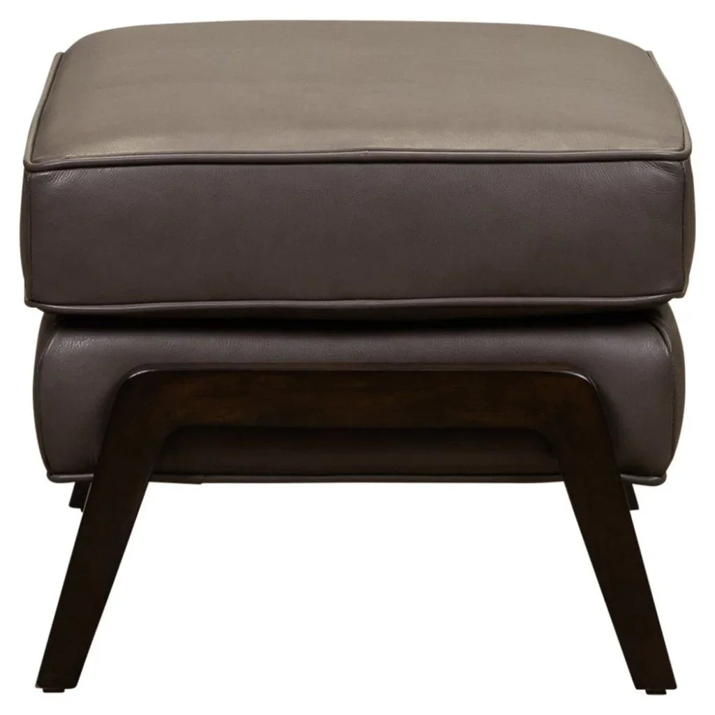 Anastasia Rectangular Leather Ottoman - LOOMLAN - Olivia + Quinn - Ottomans