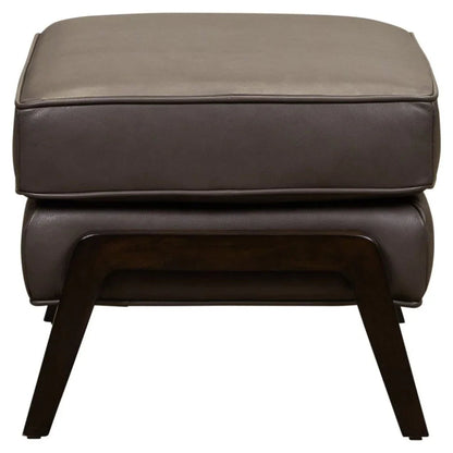 Anastasia Rectangular Leather Ottoman - LOOMLAN - Olivia + Quinn - Ottomans