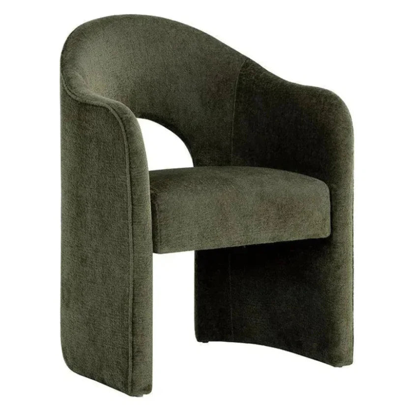 Anaya Fabric Dining Armchair - LOOMLAN - SUNPAN - Dining Chairs