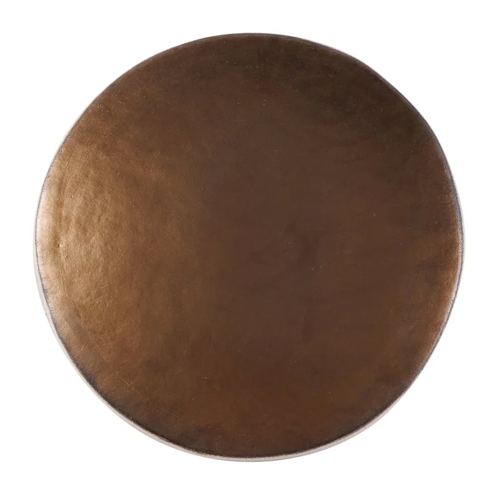 Ancaris Ring Handcrafted Ceramic Patio Accent Table - LOOMLAN - Seasonal Living - Outdoor Side Tables