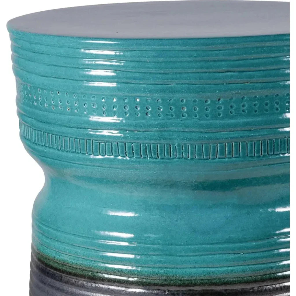 Ancaris Stool - Aquamarine Outdoor Stool-Garden Stools-Seasonal Living-LOOMLAN