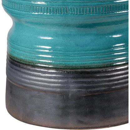 Ancaris Stool - Aquamarine Outdoor Stool-Garden Stools-Seasonal Living-LOOMLAN