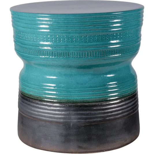 Ancaris Stool - Aquamarine Outdoor Stool-Garden Stools-Seasonal Living-LOOMLAN