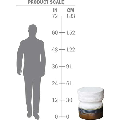 Ancaris Stool - Navy Blue Outdoor Stool - LOOMLAN - Seasonal Living - Outdoor Side Tables