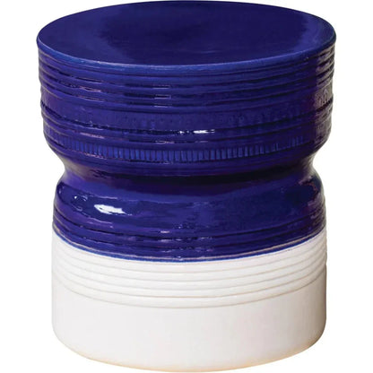 Ancaris Stool - Navy Blue Outdoor Stool - LOOMLAN - Seasonal Living - Outdoor Side Tables