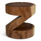 Anchali Natural Solid Chamcha Wooden Side Table - LOOMLAN - Urbia - Side Tables