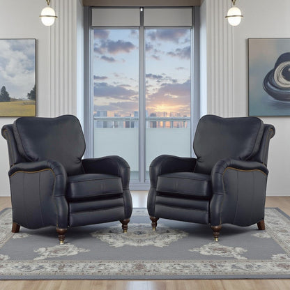 Anchor Leather Power Push Button Recliner