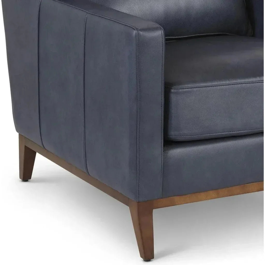 Anders Leather Club Chair Handcrafted - LOOMLAN - One For Victory - Club Chairs