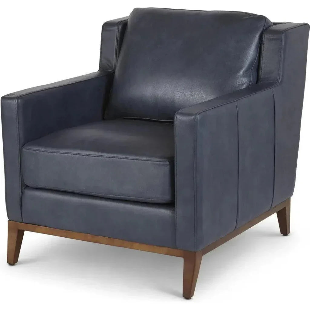 Anders Leather Club Chair Handcrafted - LOOMLAN - One For Victory - Club Chairs