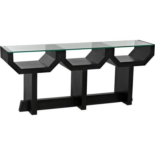 Ando Console Sofa Table - LOOMLAN - Noir - Console Tables