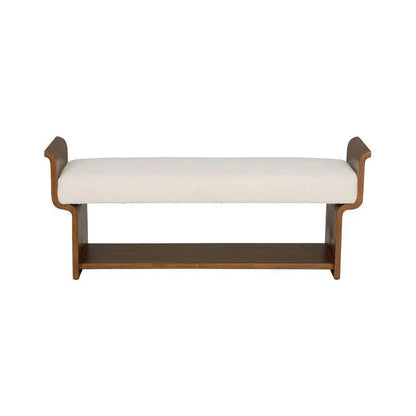 Ando Wood Framed Bedroom Bench - LOOMLAN - Wildwood - Bedroom Benches