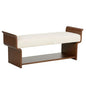 Ando Wood Framed Bedroom Bench - LOOMLAN - Wildwood - Bedroom Benches