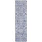 Andorra Blue Washable Indoor-Outdoor Rug-Outdoor Rugs-LOOMLAN Rugs-2'3" x 7'6"-LOOMLAN