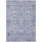 Andorra Blue Washable Indoor-Outdoor Rug-Outdoor Rugs-LOOMLAN Rugs-2'6" x 3'10"-LOOMLAN