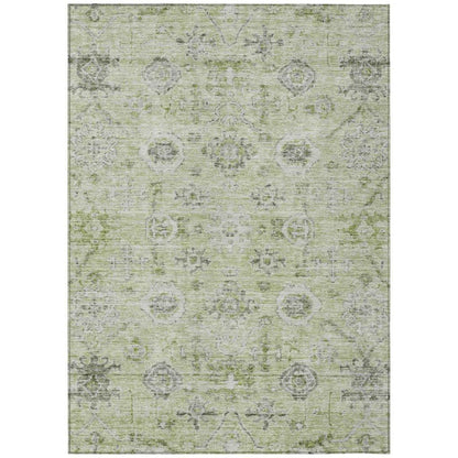 Andorra Green Washable Indoor-Outdoor Rug-Outdoor Rugs-LOOMLAN Rugs-2'6" x 3'10"-LOOMLAN