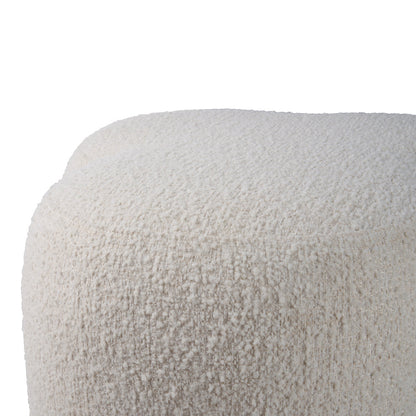 Andrea Blue Velvet Fabric Ottoman-Ottomans-Wildwood-LOOMLAN