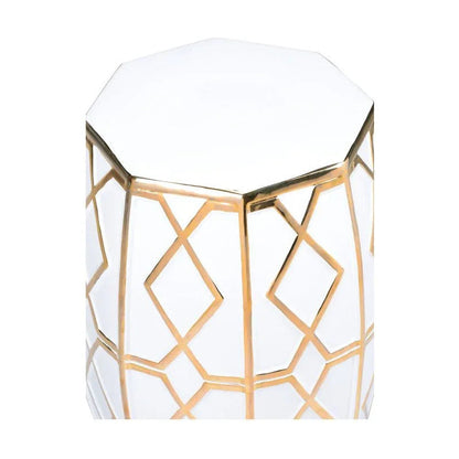 Andreu Ceramic Outdoor Garden Stool-Garden Stools-Chelsea House-LOOMLAN