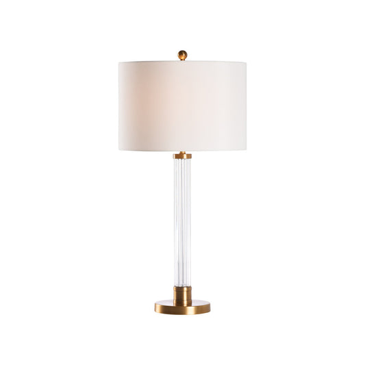 Andrews Vertical Crystal Rods Base Table Lamp