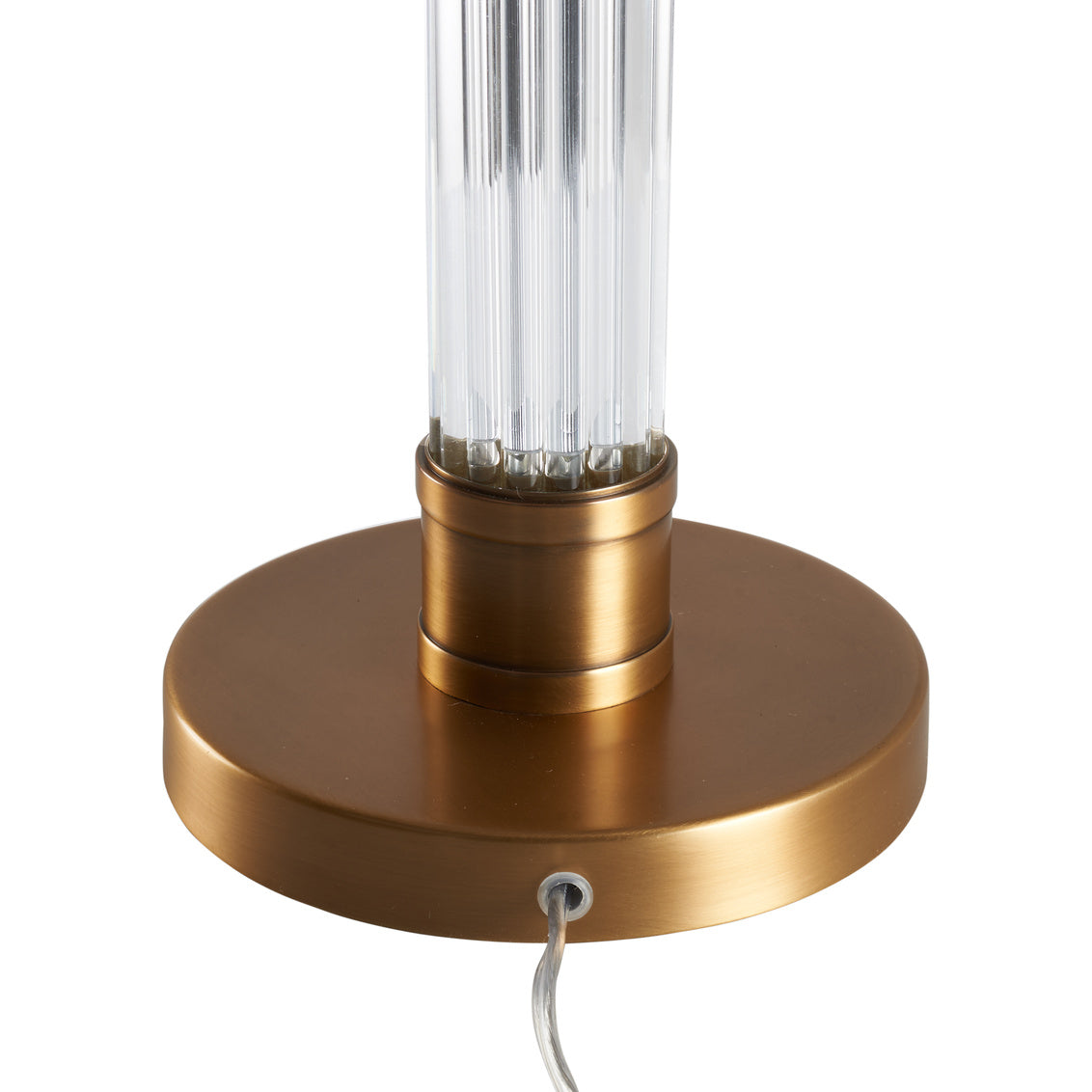 Andrews Vertical Crystal Rods Base Table Lamp