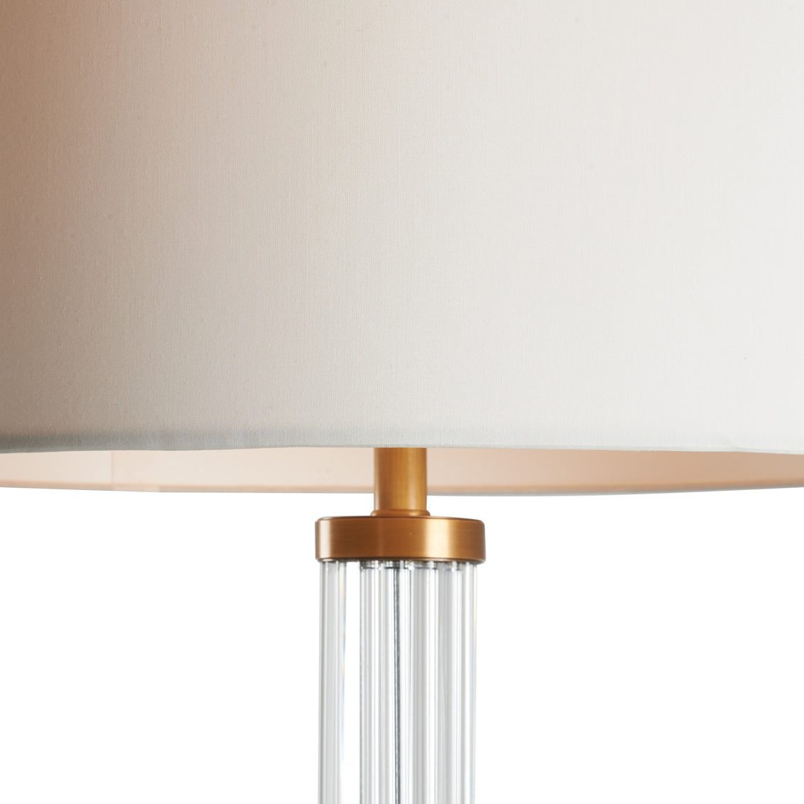 Andrews Vertical Crystal Rods Base Table Lamp