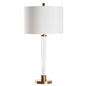 Andrews Vertical Crystal Rods Base Table Lamp