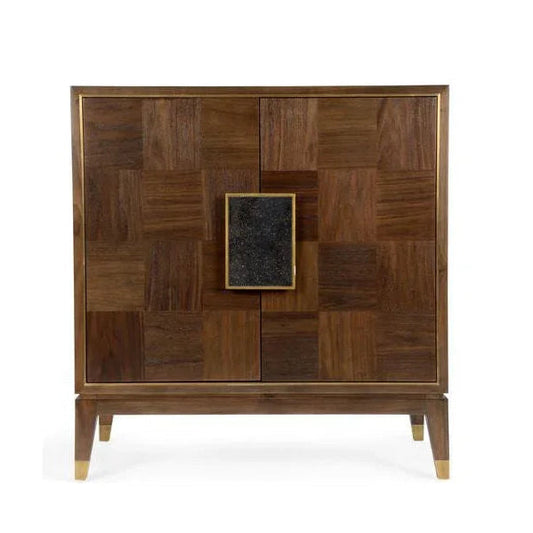 Andros Black Walnut Finished Wood Cabinet - LOOMLAN - Wildwood - Accent Cabinets