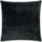 Angelou Black Solid Faux Fur Black Large Throw Pillow - LOOMLAN - D.V. Kap - Throw Pillows