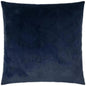 Angelou Indigo Solid Faux Fur Navy Large Throw Pillow - LOOMLAN - D.V. Kap - Throw Pillows