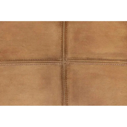 Angus Accent Chair Brown Leather - LOOMLAN - Sarreid - Accent Chairs