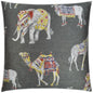 Animal Show Grey Throw Pillow With Insert - LOOMLAN - D.V. Kap - Throw Pillows