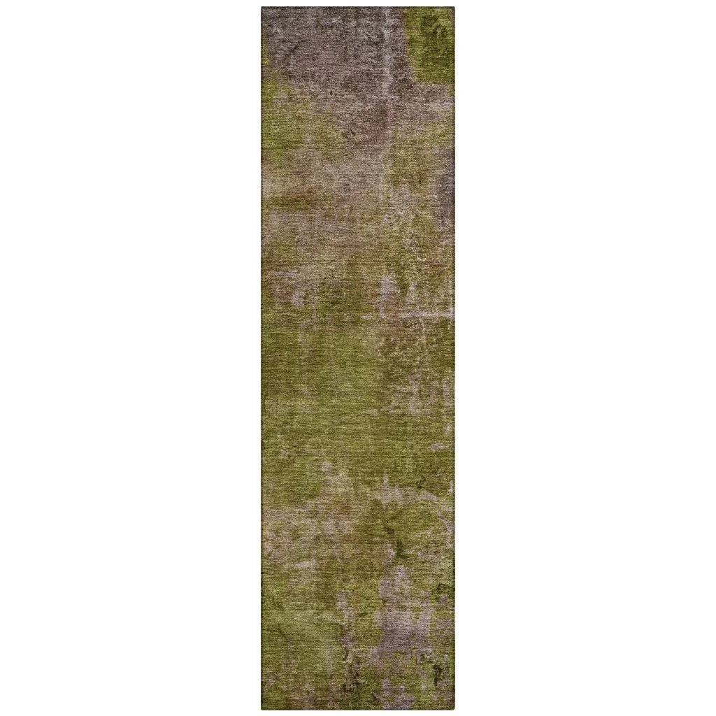Anjari Green Washable Indoor - Outdoor Rug - LOOMLAN - LOOMLAN Rugs - Outdoor Rugs