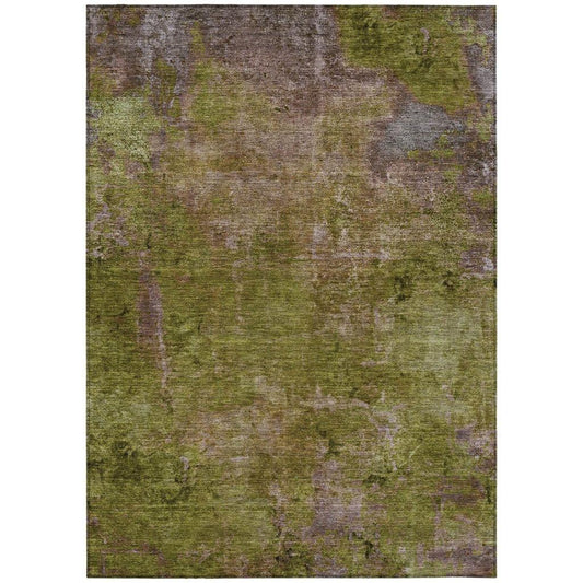 Anjari Green Washable Indoor - Outdoor Rug - LOOMLAN - LOOMLAN Rugs - Outdoor Rugs