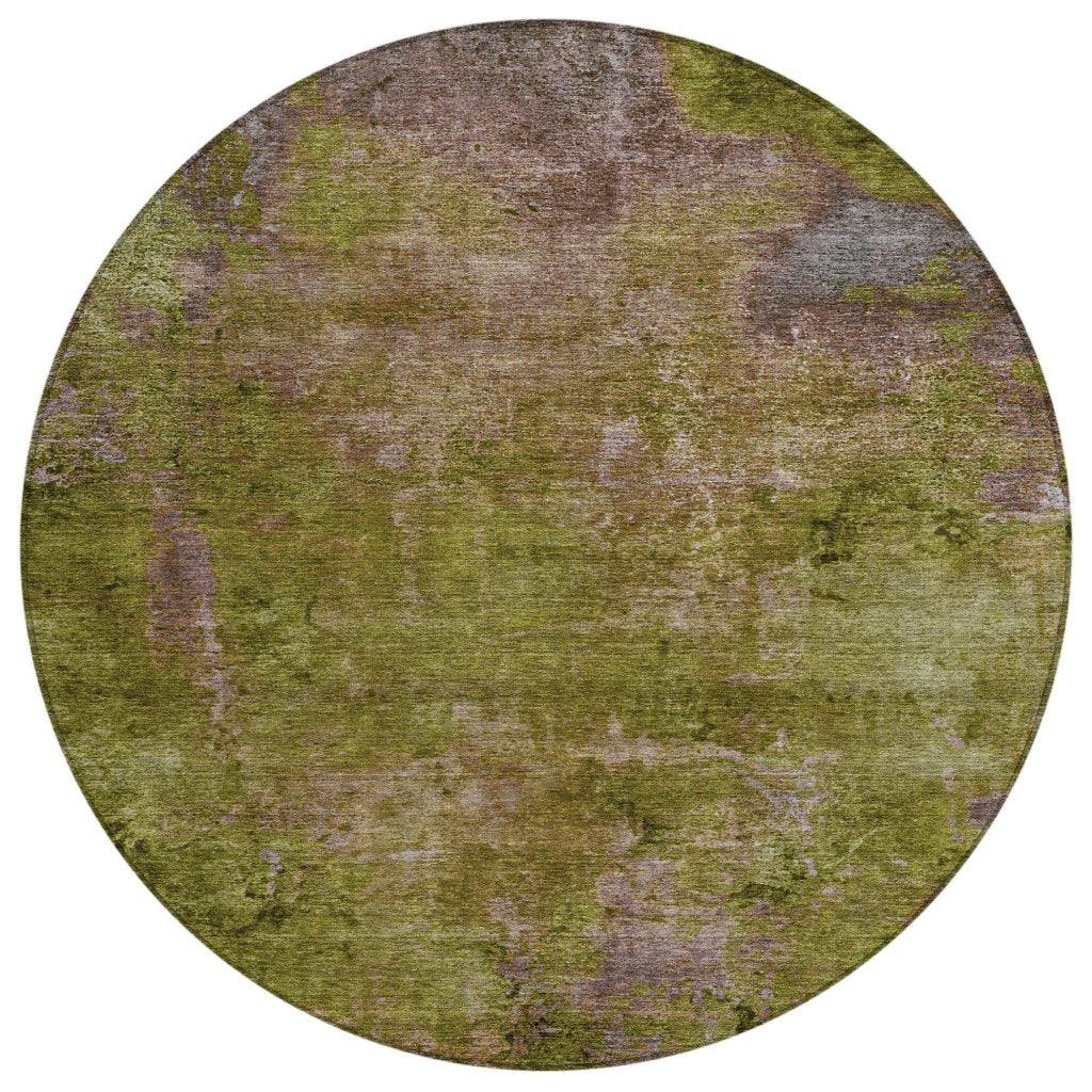 Anjari Green Washable Indoor - Outdoor Rug - LOOMLAN - LOOMLAN Rugs - Outdoor Rugs
