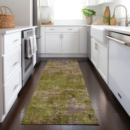 Anjari Green Washable Indoor - Outdoor Rug - LOOMLAN - LOOMLAN Rugs - Outdoor Rugs