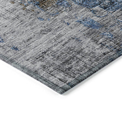 Anna Blue Washable Indoor - Outdoor Rug - LOOMLAN - LOOMLAN Rugs - Outdoor Rugs