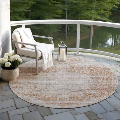 Anna Orange Washable Indoor - Outdoor Rug - LOOMLAN - LOOMLAN Rugs - Outdoor Rugs