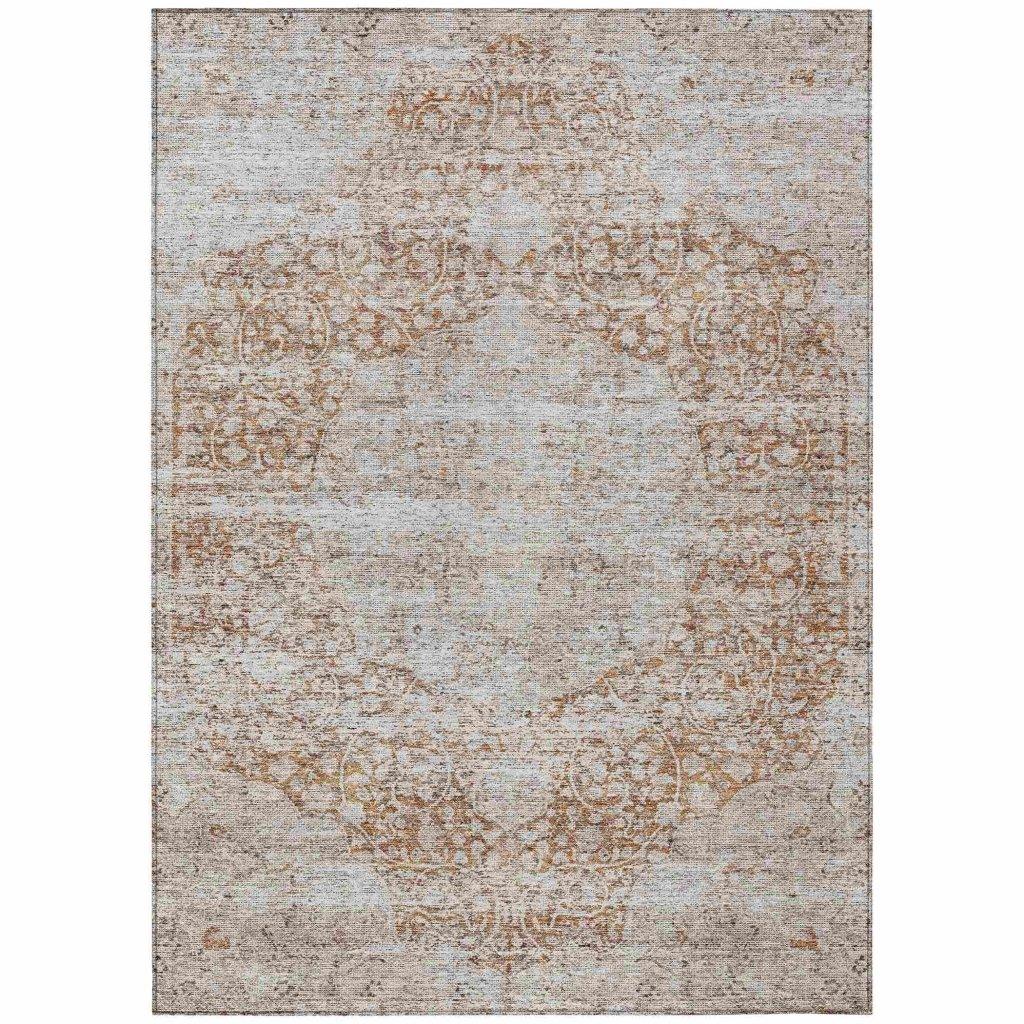Anna Orange Washable Indoor - Outdoor Rug - LOOMLAN - LOOMLAN Rugs - Outdoor Rugs