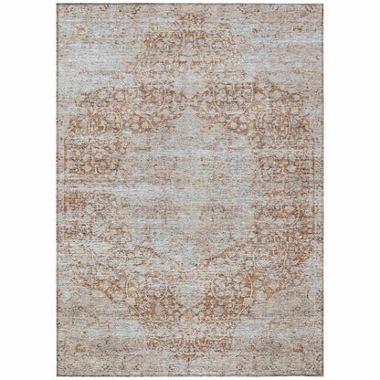 Anna Orange Washable Indoor - Outdoor Rug - LOOMLAN - LOOMLAN Rugs - Outdoor Rugs