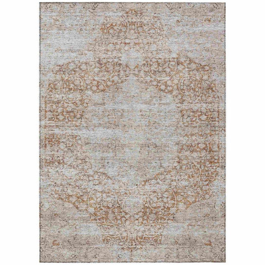 Anna Orange Washable Indoor - Outdoor Rug - LOOMLAN - LOOMLAN Rugs - Outdoor Rugs