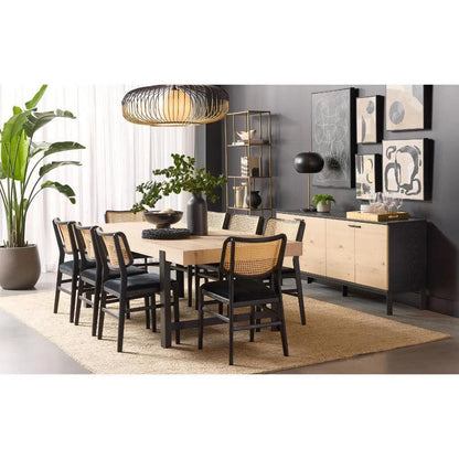 Annex Fabric Armless Dining Chair 2PC - LOOMLAN - SUNPAN - Dining Chairs