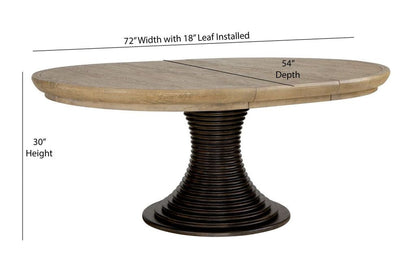 Anniversary Round Dining Set 6PC-Dining Table Sets-Panama Jack-LOOMLAN