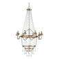 Ansley Silver Vintage Crystal Chandelier - LOOMLAN - Wildwood - Chandeliers
